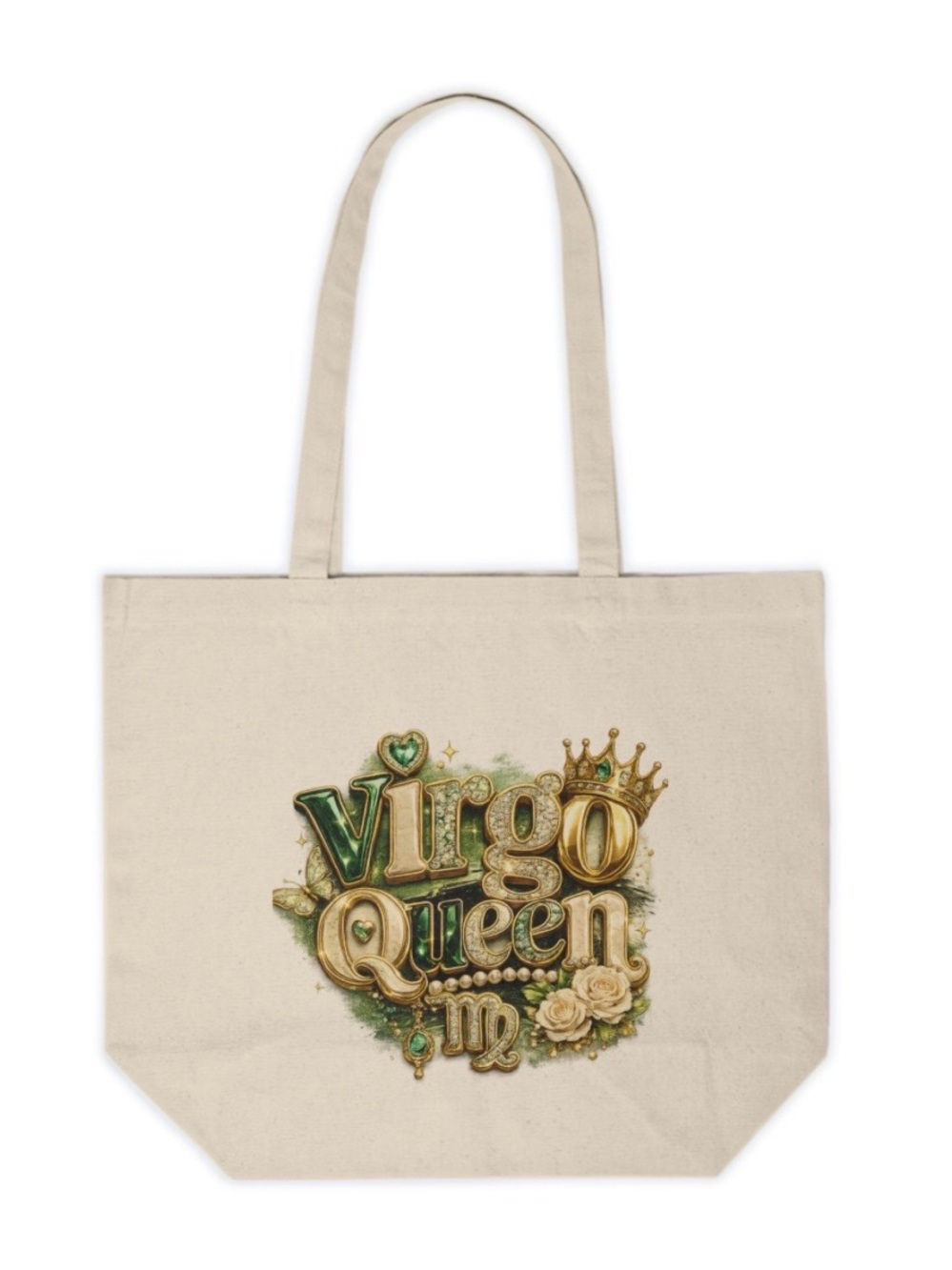 Virgo Queen Canvas Tote Bag | Zodiac Astrology Gift | Graphic Tote Bag